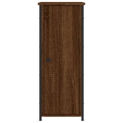 Nachttische 2 Stk. Braun Eichen-Optik 32x42x80 cm Holzwerkstoff