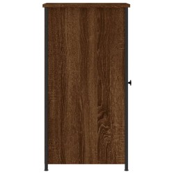 Nachttische 2 Stk. Braun Eichen-Optik 32x42x80 cm Holzwerkstoff