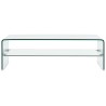 Couchtisch Transparent 98×45×31 cm Hartglas