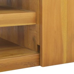 Wand-Badschrank 90x40x30 cm Massivholz Teak