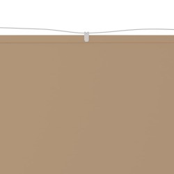 Senkrechtmarkise Taupe 140x600 cm Oxford-Gewebe