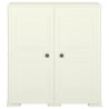 Kunststoffschrank 79x43x85,5 cm Holzdesign Vanilleeis