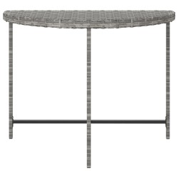 Gartentisch Grau 100x50x75 cm Poly Rattan