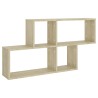 Wandregal Sonoma-Eiche 100x18x53 cm Holzwerkstoff