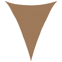 Sonnensegel 160 g/m² Taupe 5x6x6 m HDPE