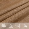 Sonnensegel 160 g/m² Taupe 5x6x6 m HDPE