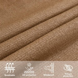 Sonnensegel 160 g/m² Taupe 5x6x6 m HDPE