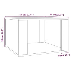 Nachttisch Braun Eichen-Optik 57x55x36 cm Holzwerkstoff