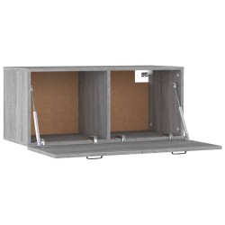 Wandschrank Grau Sonoma 80x36,5x35 cm Holzwerkstoff