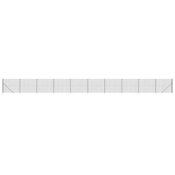 Maschendrahtzaun mit Bodenhülsen Anthrazit 1,4x25 m