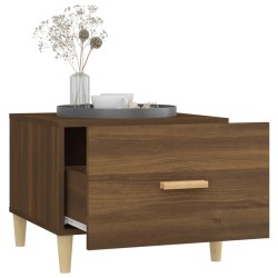 Couchtisch Braun Eiche 50x50x40 cm Holzwerkstoff