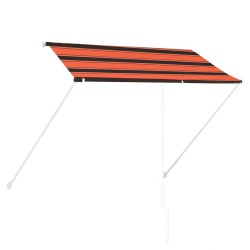 Einziehbare Markise 250×150 cm Orange und Braun