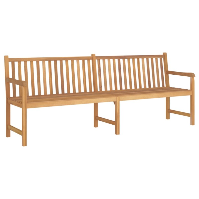 Gartenbank 228 cm Massivholz Teak