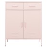 Lagerschrank Rosa 80x35x101,5 cm Stahl