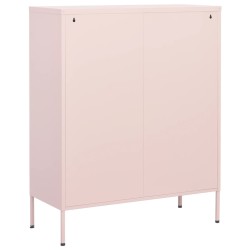 Lagerschrank Rosa 80x35x101,5 cm Stahl