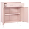 Lagerschrank Rosa 80x35x101,5 cm Stahl