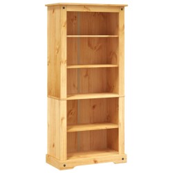 Bücherschrank 5 Fächer Mexiko-Stil Kiefernholz 81x40x170 cm