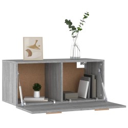 Wandschrank Grau Sonoma 80x35x36,5 cm Holzwerkstoff