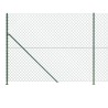 Maschendrahtzaun mit Bodenflansch Grün 1,4x25 m