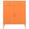 Lagerschrank Orange 80x35x101,5 cm Stahl