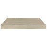 Schwebende Wandregale 2 Stk. Eichefarben 50x23x3,8cm MDF