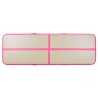 Aufblasbare Gymnastikmatte mit Pumpe 500x100x10 cm PVC Rosa