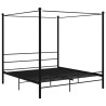 Himmelbett Schwarz Metall 180x200 cm