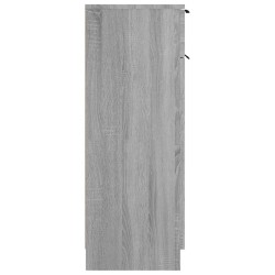 Badschrank Grau Sonoma 32x34x90 cm Holzwerkstoff