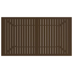 Gartentisch Braun 140x80x72 cm Stahl