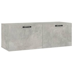 Wandschrank Betongrau 100x36,5x35 cm Holzwerkstoff