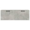 Wandschrank Betongrau 100x36,5x35 cm Holzwerkstoff