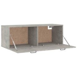 Wandschrank Betongrau 100x36,5x35 cm Holzwerkstoff