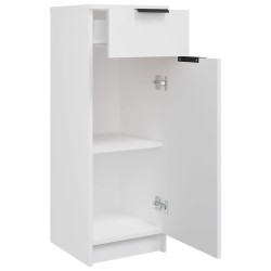 Badschrank Weiß 32x34x90 cm Holzwerkstoff