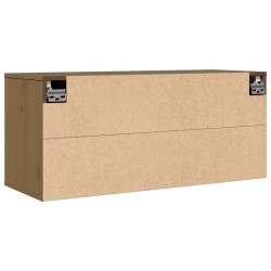 Wandschrank Honigbraun 80x30x35 cm Massivholz Kiefer