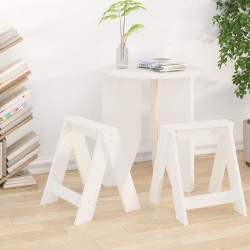 Hocker 2 Stk. Weiß 40x40x45...