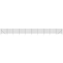 Maschendrahtzaun Anthrazit 1,8x25 m Verzinkter Stahl