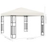 Pavillon 3×3 m Creme Stoff