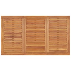 Garten-Esstisch 140x80x77 cm Massivholz Teak