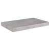 Schweberegale 2 Stk. Betongrau 50x23x3,8 cm MDF