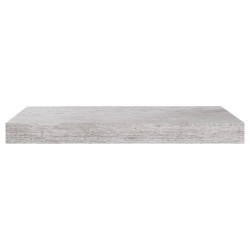 Schweberegale 2 Stk. Betongrau 50x23x3,8 cm MDF