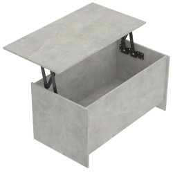 Couchtisch Betongrau 102x55,5x52,5 cm Holzwerkstoff