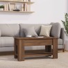 Couchtisch Braun Eichen-Optik 101x49x52 cm Holzwerkstoff