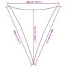 Sonnensegel 160 g/m² Dunkelgrün 3x4x4 m HDPE