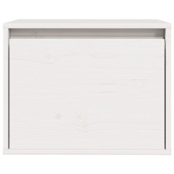 Wandschrank Weiß 45x30x35 cm Massivholz Kiefer