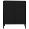 Lagerschrank Schwarz 80x35x101,5 cm Stahl