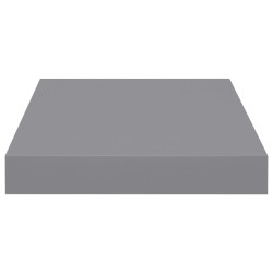 Schweberegale 2 Stk. Grau 23x23,5x3,8 cm MDF