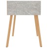 Nachttische 2 Stk. Betongrau 40x40x56 cm Holzwerkstoff