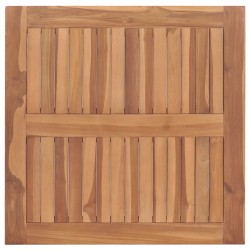 Garten-Esstisch 85x85x75 cm Teak Massivholz