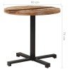 Bistrotisch Rund Ø80x75 cm Altholz Massiv