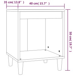 Nachttisch Grau Sonoma 40x35x50 cm